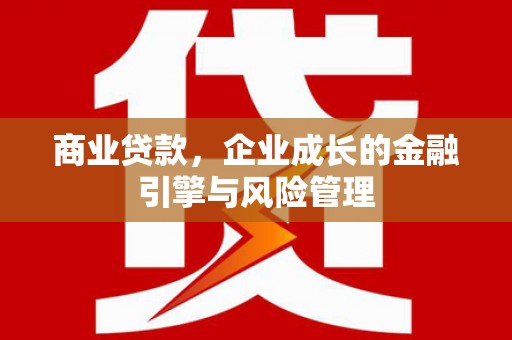 静宁商业贷款，企业成长的金融引擎与风险管理