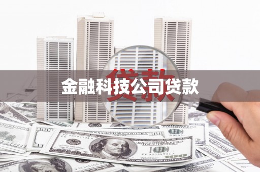 静宁金融科技公司贷款