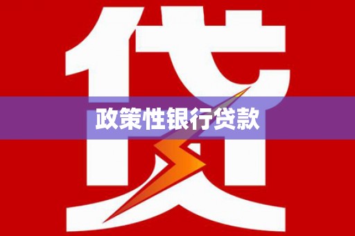 静宁政策性银行贷款