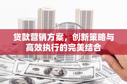 静宁贷款营销方案，创新策略与高效执行的完美结合