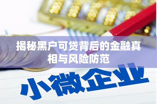 静宁揭秘黑户可贷背后的金融真相与风险防范