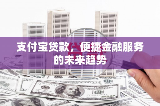 静宁支付宝贷款，便捷金融服务的未来趋势