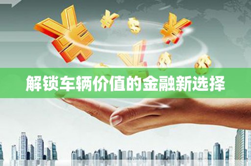 静宁解锁车辆价值的金融新选择