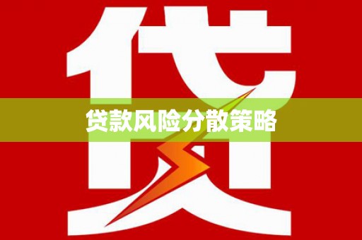 静宁贷款风险分散策略