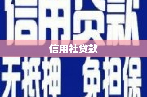 静宁信用社贷款