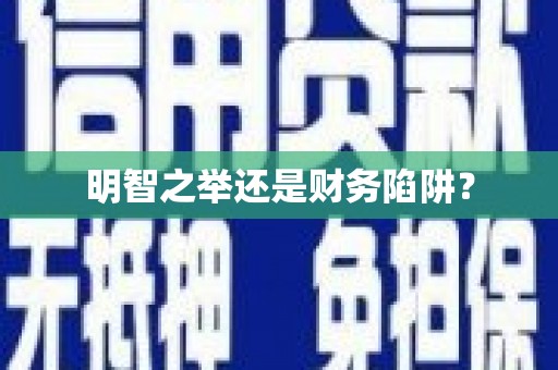 静宁明智之举还是财务陷阱？