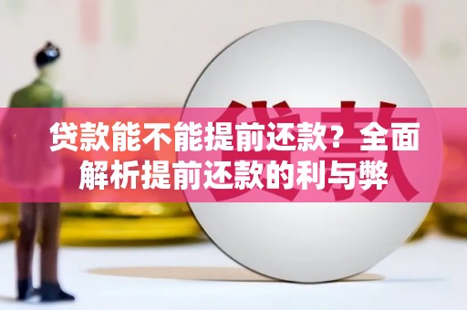 静宁贷款能不能提前还款？全面解析提前还款的利与弊