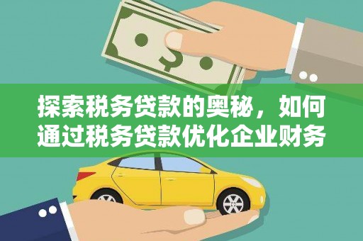 静宁探索税务贷款的奥秘，如何通过税务贷款优化企业财务