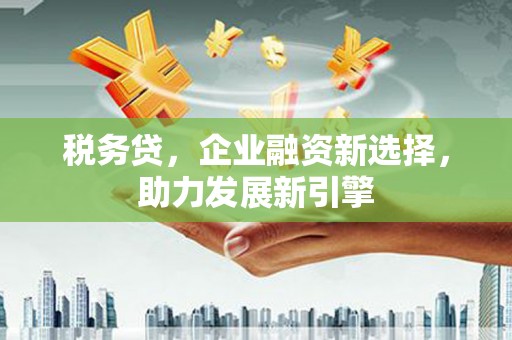 静宁税务贷，企业融资新选择，助力发展新引擎