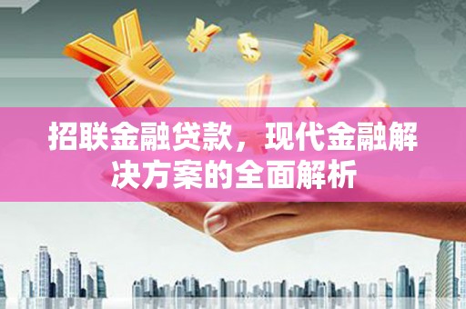 静宁招联金融贷款，现代金融解决方案的全面解析
