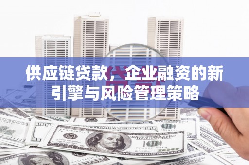 静宁供应链贷款，企业融资的新引擎与风险管理策略