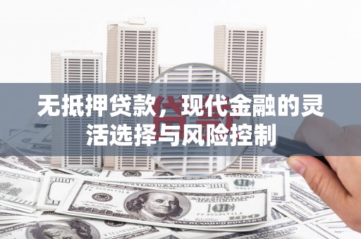 静宁无抵押贷款，现代金融的灵活选择与风险控制
