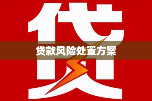 静宁贷款风险处置方案