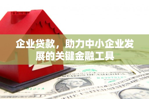 静宁企业贷款，助力中小企业发展的关键金融工具