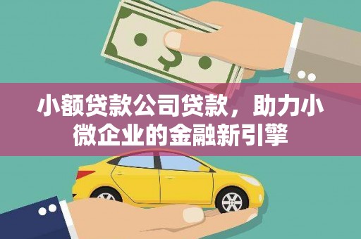 静宁小额贷款公司贷款，助力小微企业的金融新引擎