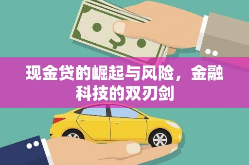 静宁现金贷的崛起与风险，金融科技的双刃剑
