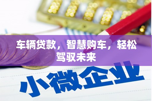 静宁车辆贷款，智慧购车，轻松驾驭未来