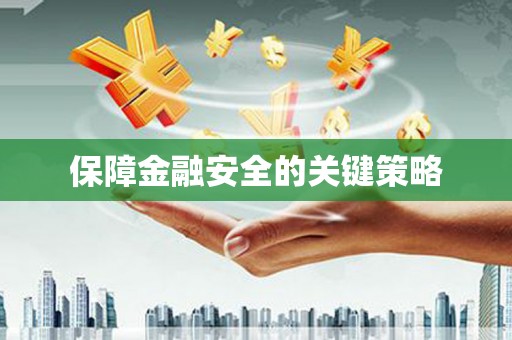 静宁保障金融安全的关键策略