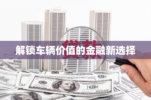 静宁解锁车辆价值的金融新选择