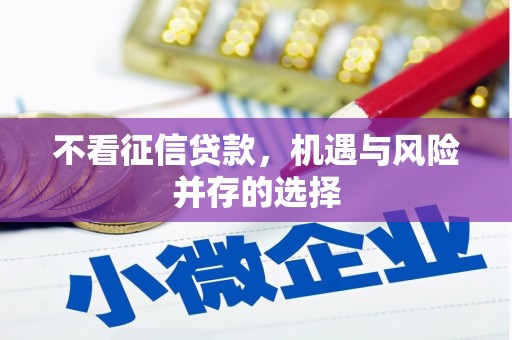 静宁不看征信贷款，机遇与风险并存的选择